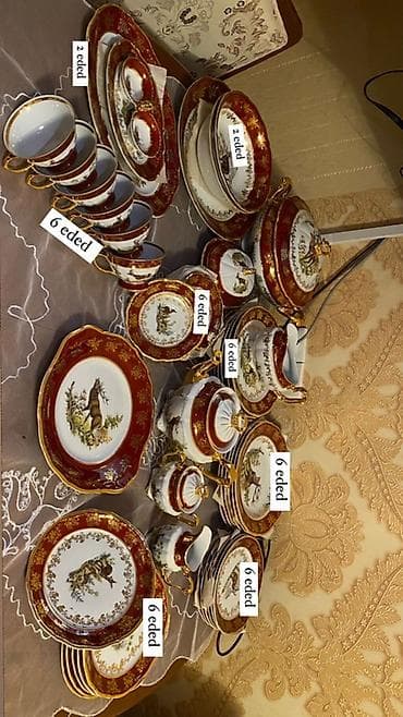 Nahar dəsti, rəng - Qırmızı, Farfor, 6 nəfərlik lalafo.az -da Nahar dəsti, rəng - Qırmızı, Farfor, 6 nəfərlik