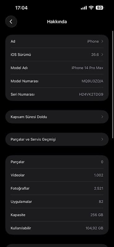 apple m1: IPhone 14 Pro Max, 256 GB, Qara, Simsiz şarj — 7