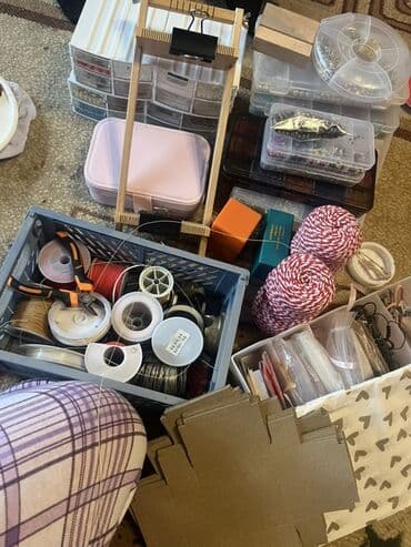 Aksesuarlar bəzək əşyaları hazırlamaq üçün tam dəst kreativ