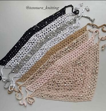 baş: Məhsul: Əl işıqlı toxunma bandana/baş yaylığı - Model: Üçbucaq — 4