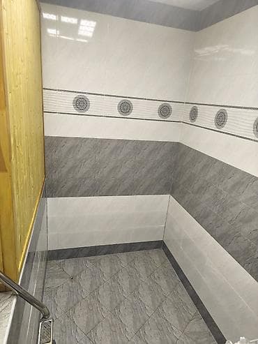 ecemide heyet evleri: 2 mərtəbəli həyət evi - Plan: Aşağıda yatag otağı, mətbəx zonası; — 6