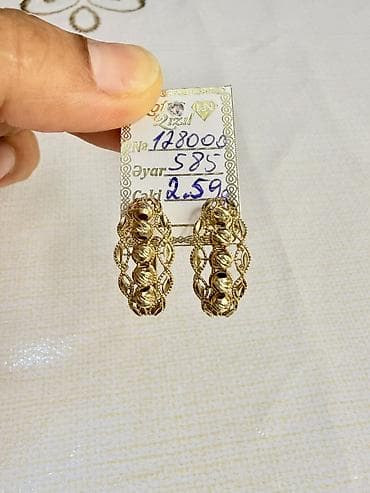 zergerlik: Sırğa, Pandora, Sarı qızıl, 585 Əyar, 259 g — 2