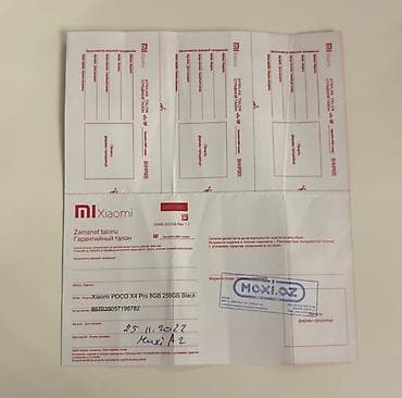 z fold 4: Poco X4 Pro 5G, 256 GB, rəng - Qara, Zəmanət — 3