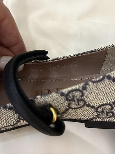 usaqlar ucun ayaqqabilar: Rəng - Bej Baletkalar, Ölçü: 28, Qız üçün — 3