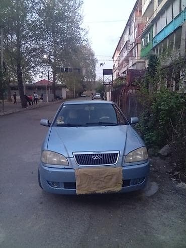 Chery Amulet (A15) sedan - Kuzov: 4 qapılı sedan, açıq mavi rəng - Ön