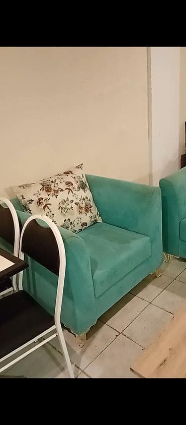 divan madera: Türkiz rəngli oturma dəsti + orta stol - Tərkibi: 2 ədəd geniş — 2