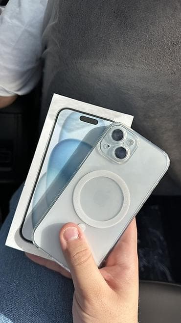 iphone barter var: IPhone 15, 128 GB, Göy, Simsiz şarj — 1