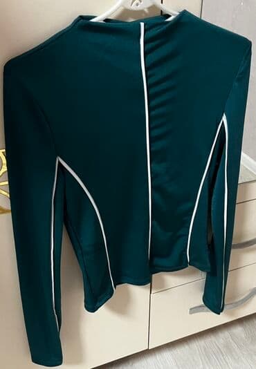 qadın koftaları: Məhsul: Mistix İstanbul uzunqol bluz - Rəng: tünd zümrüd/şüşə yaşıl - — 1