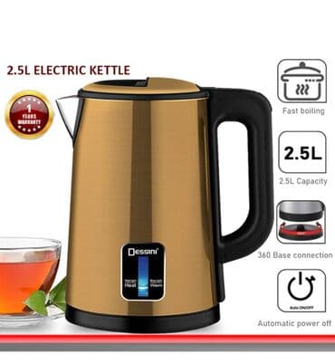 irwad electronics: Elektrik çaydan Dessini, 2.1 - 2.5 l, Yeni, Rayonlara çatdırılma, Ünvandan götürmə, Pulsuz çatdırılma — 1