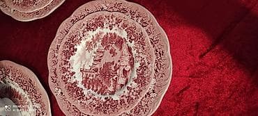 versace servis: Çay dəsti, rəng - Qırmızı, Keramika, 6 nəfərlik — 6