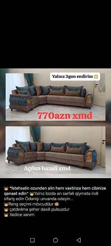 divan açilan: Künc divan, Yeni, Açılan, Bazalı, Parça, Şəhərdaxili pulsuz çatdırılma — 1