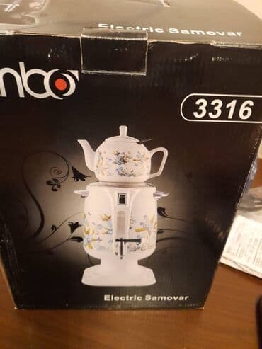 ikinci el samovar: Yeni Elektrik Samovar, 3 l, Ünvandan götürmə — 1