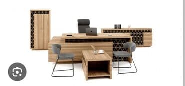 Volkswagen: Müasir ofis mebel dəsti - Komplekt: əsas direktor masası (geniş iş — 1