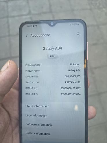 samsung tab e: Samsung Galaxy A04, 64 GB, rəng - Çəhrayı, İki sim kartlı — 3