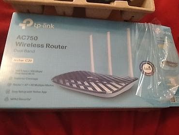 modem wifi sim: TP-Link Archer C20 AC750 Dual Band WiFi Router (yeni kimi)pakovkalidi — 2