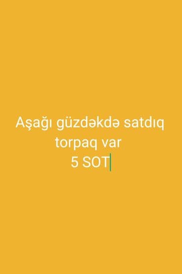imislide torpaq satilir: 5 sot, Tikinti, Mülkiyyətçi, Kupça (Çıxarış) — 1