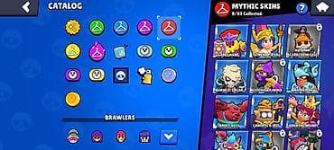 Brawl Stars hesabı – geniş skin və irəliləyiş kolleksiyası Hesab — 5