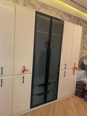 mebel dəsti: Yataq otağı üçün modul mebel dəsti - Geniş qarderob: ağ korpus — 1