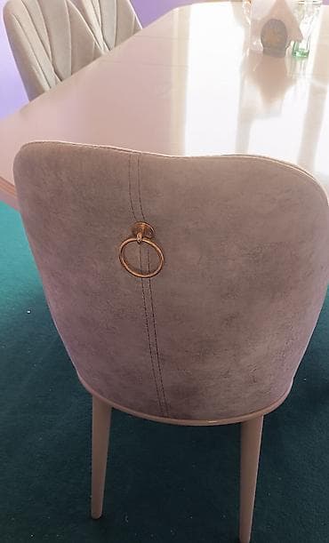 kəndir: Qonaq otağı üçün, Yeni, Açılan, Oval masa, 6 stul — 5