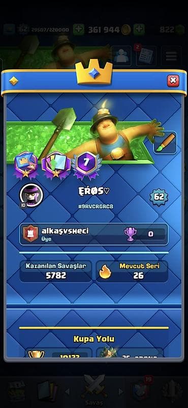 Sağlamlıq və gözəllik: İki hesab bir yerdə satılır Brawl stars və Clash Royale — 9