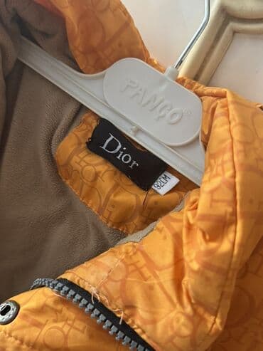 Пиджаки: Uşaq qış gödəkçəsi – narıncı rəng, kapüşonlu — 2