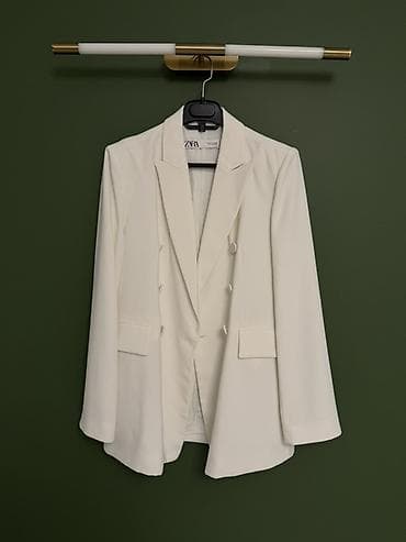 Zara qadın blazer Alinib: 229 AZN YENI KIMI! - Rəng: krem/ivori ağ -