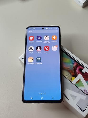 philips xenium 9@9s: Samsung Galaxy A71, 128 GB, rəng - Ağ, İki sim kartlı — 5