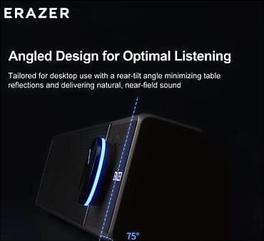 ses ucaldan haqqinda melumat: ERAZER stolüstü səs paneli – 360° stereo Hi‑Fi keyfiyyətli səs - — 3