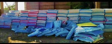 детский батут с защитной сеткой: Tatami Qalinliq 3 sm İstehsal olke turkiyye cumburiyyeti Sertifikatli — 5