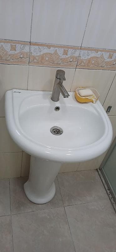 ручка: Piyedestal ayaqlı keramik lavabo dəsti - Material: sanitar — 6