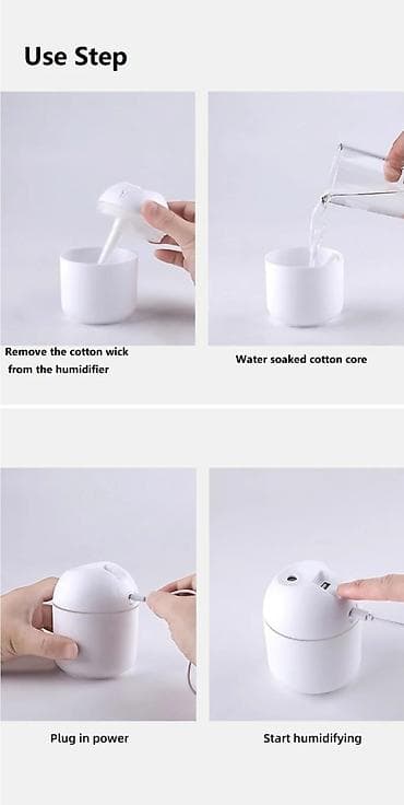 mini soyducu: Hava nəmləndiricisi Ultrasəs, Ev üçün, Ödənişli çatdırılma — 2