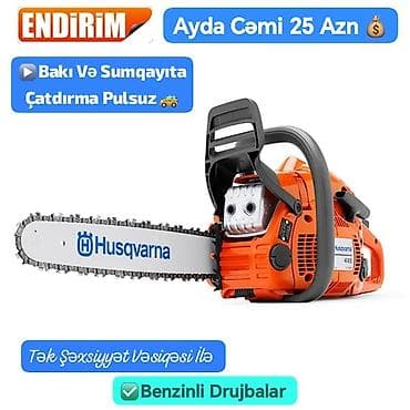 Benzinli Motopila, benzopila Kredit var