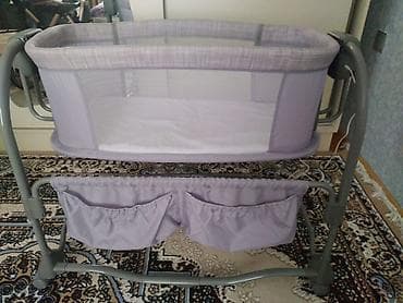 usag ucun manej: Elektrikli beşik/yan beşik – - Körpə üçün rahat oval formalı beşik — 1