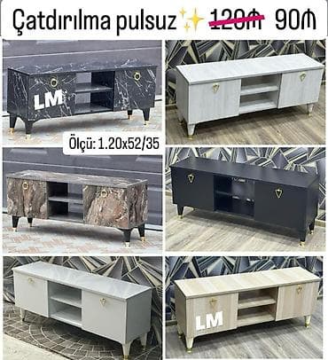 vitrin stend: TV STEND / TV altı Yeni və sifarişlə. Qiymət : 90₼ Ölçü  — 4