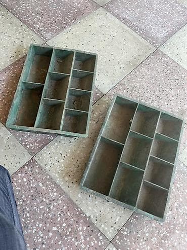 kanten: Plastik bölməli təşkilatçı qablar (2 ədəd) - Material: sərt plastik - — 1
