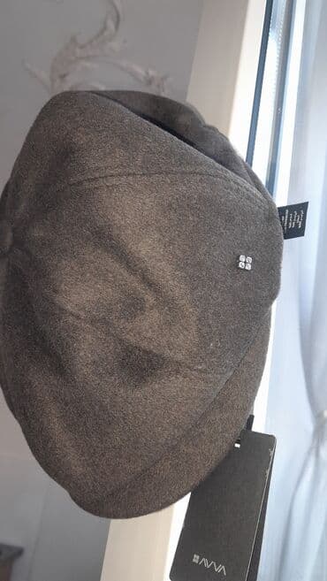 kişilər üçün dəri papaqlar və kepkalar: Kepka, Avva, M/57, rəng - Qəhvəyi — 2