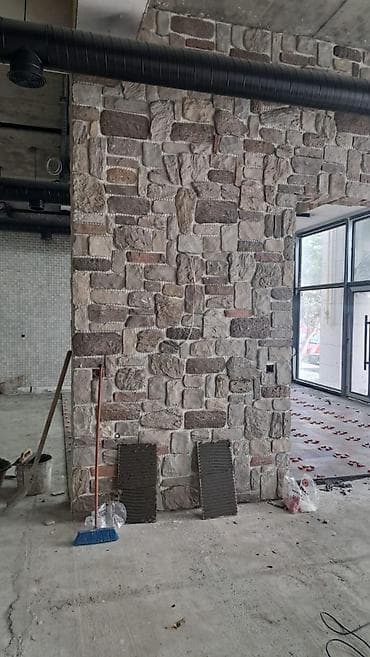 Təbii daş dekorativ üzlük – divar üçün - Material: təbii daş