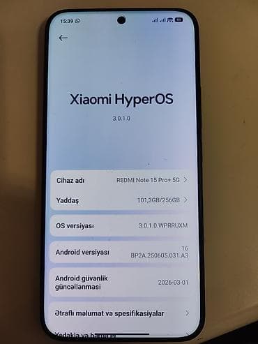 iphone pro max: Redmi 256 GB, rəng - Qara, Zəmanət, Sensor, Barmaq izi — 6