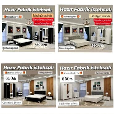carpayllar: *Yataq dəsti 650Azn / 750 Azn💥* ✔️ Rəng seçimi var ✔️ Matireal Rusiya — 1