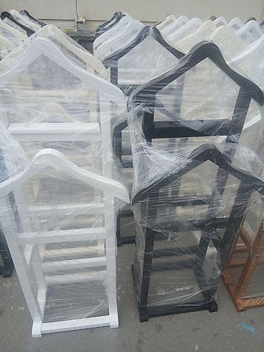 Maqnitli şüşə silən: Taxta paltar asılqanı/valet stendi - Material: tam ağacdan — 5