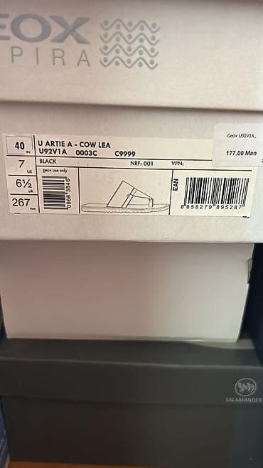 ax 35: Geox Respira kişi şipotu/sandal modeli - Rəng: qara, minimal dizayn - — 6