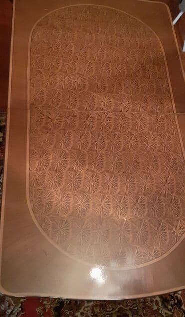 stol süfreleri: Гостиный стол, Б/у, Раскладной, Дерево, Овальный стол — 2