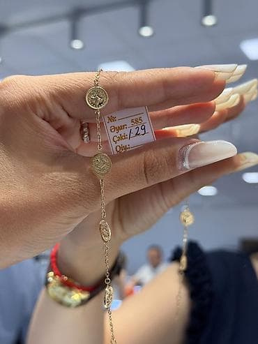 zergerlik: Bilərzik, Sarı qızıl, 585 Əyar, 129 g — 1