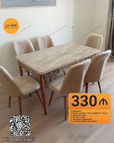 Açılan, Dördbucaq masa, 4 stul lalafo.az -da Açılan, Dördbucaq masa, 4 stul