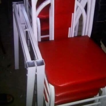 Masa və oturacaq dəstləri: Qonaq otağı üçün, Yeni, Açılan, Dördbucaq masa, 10 stul — 21