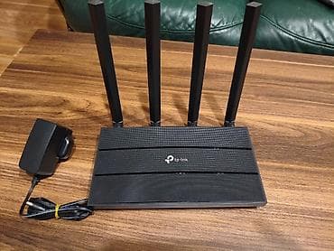Modemlər və şəbəkə avadanlıqları: TP-Link Archer C6 AC1200 Wi-Fi router satılır. Tam işlək — 2