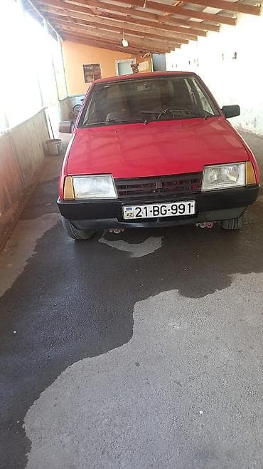 avtomobil lada: LADA Samara 2108/2109, qırmızı rəng, 5 qapılı hetçbek. - Mühərrik — 1
