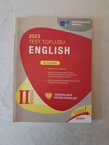 İngilis dili Testlər 11-ci sinif, DİM, 2-ci hissə, 2023 il