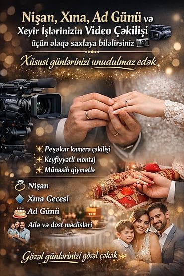 Video çəkiliş | Yerinə gəlməklə | Tədbirlərin çəkilişi