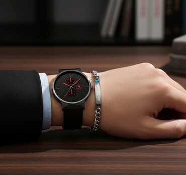 Yeni, Klassik Saat dəsti, rəng - Qara